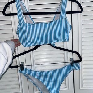 SWIM SUIT BLUE AND WHITE